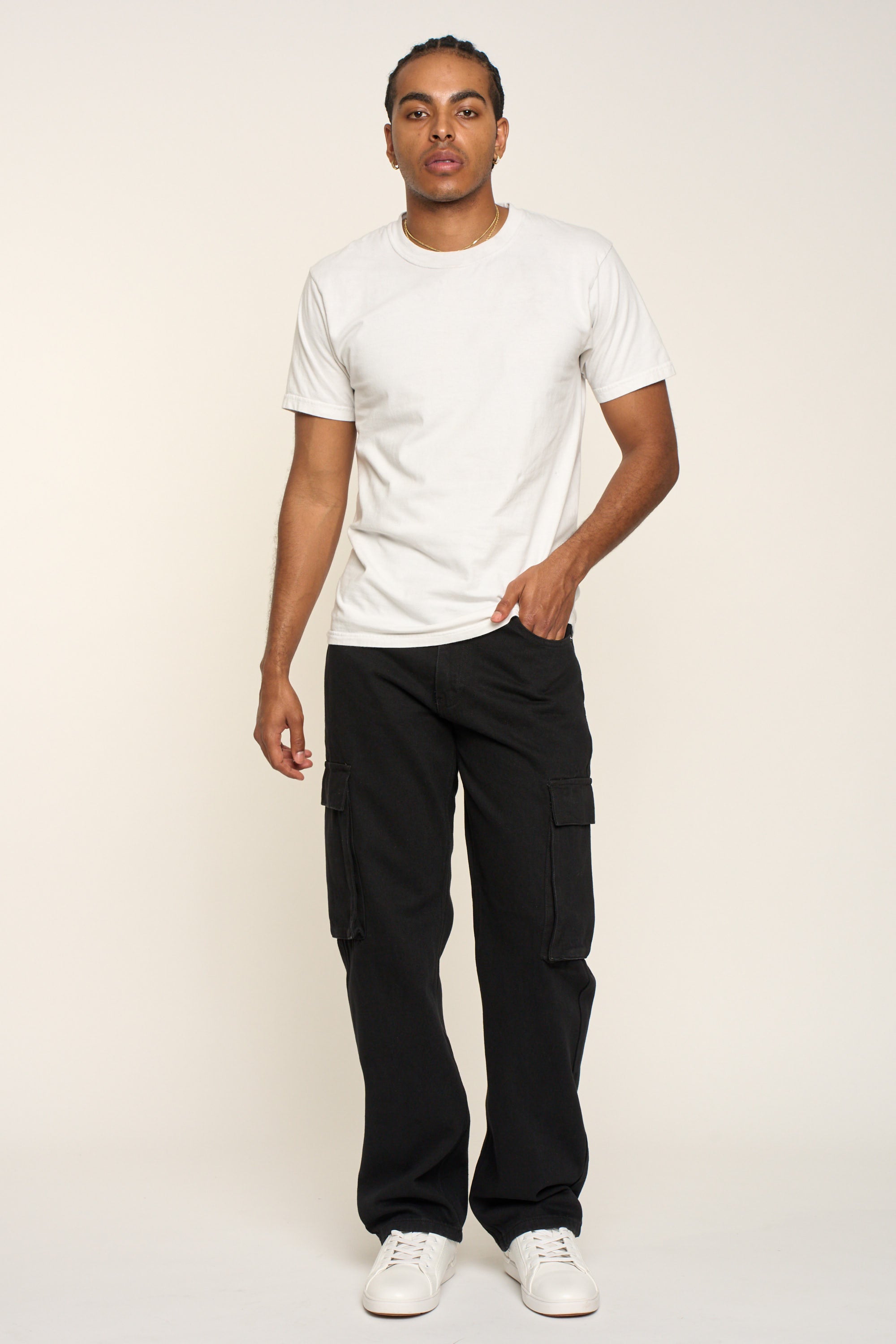 Baggy Fit Cargo Denim Jeans