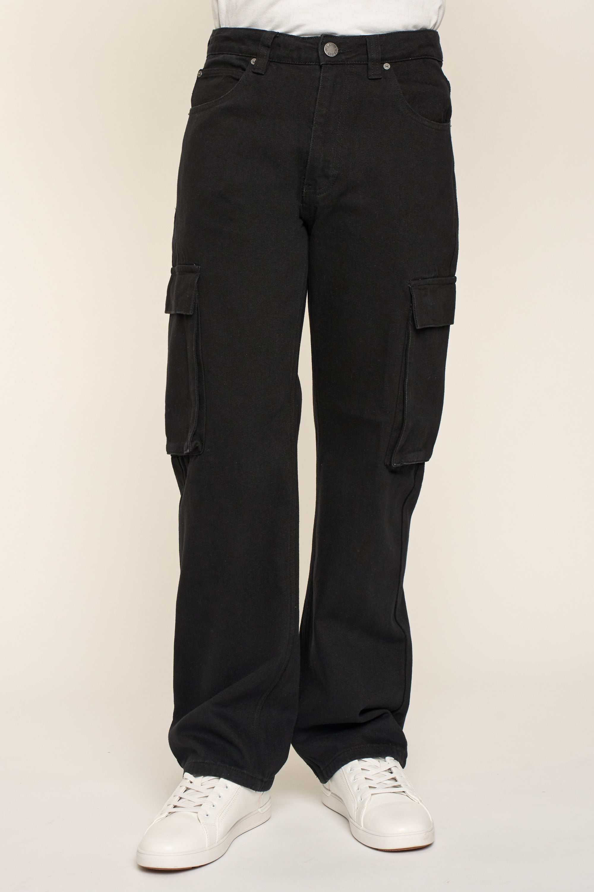 Baggy Fit Cargo Denim Jeans