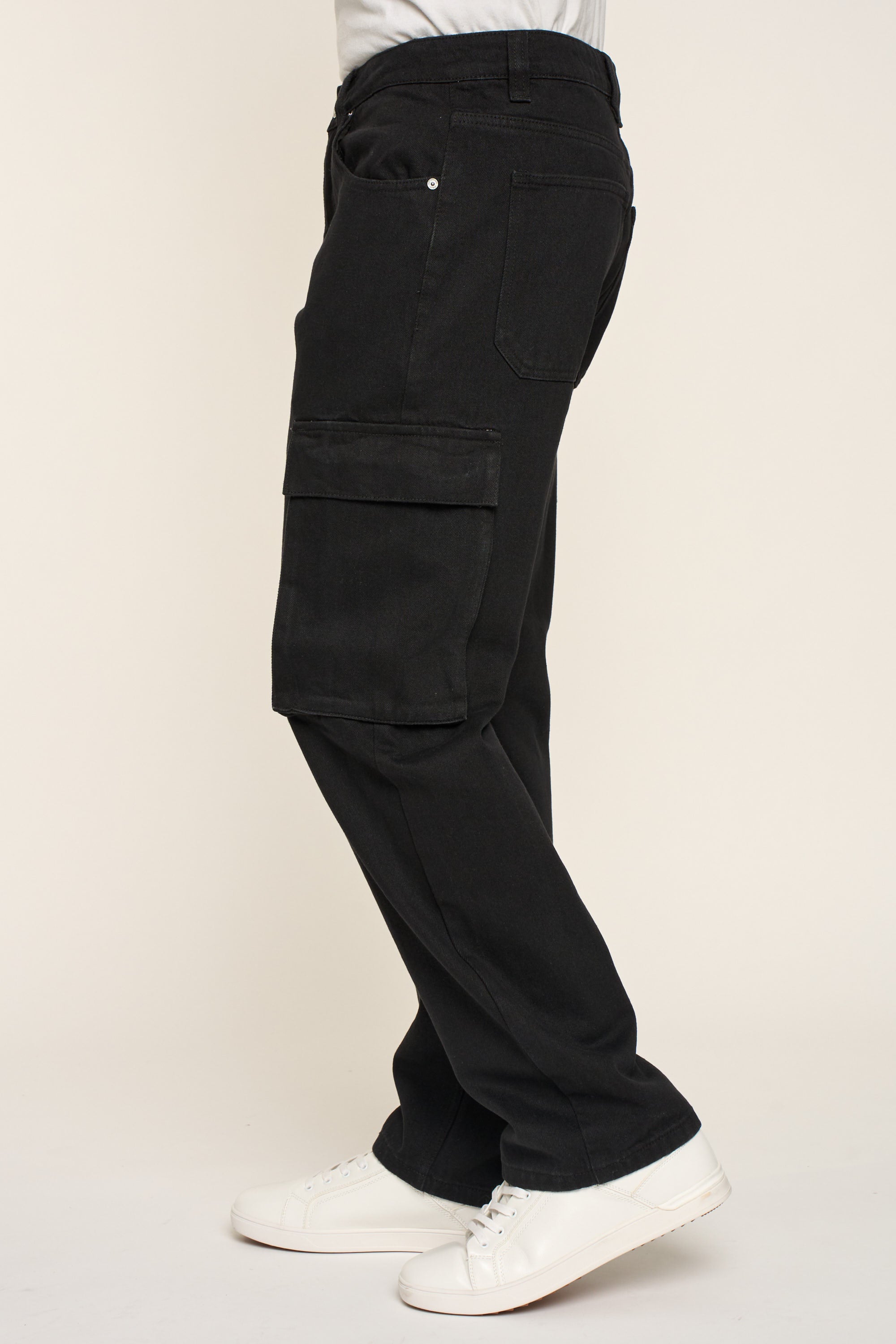 Baggy Fit Cargo Denim Jeans