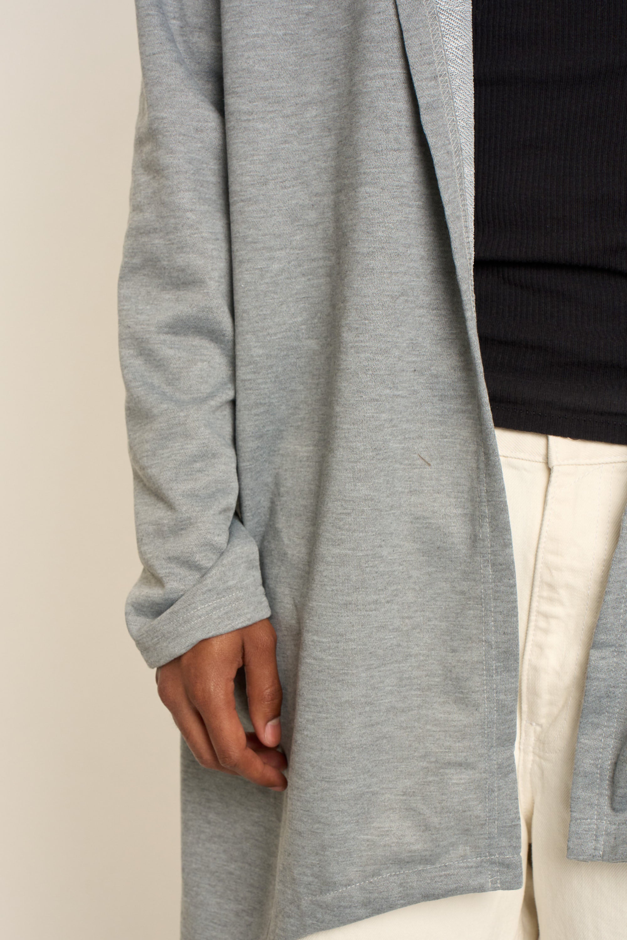 Long Length Drape Cape Cardigan Hoodie
