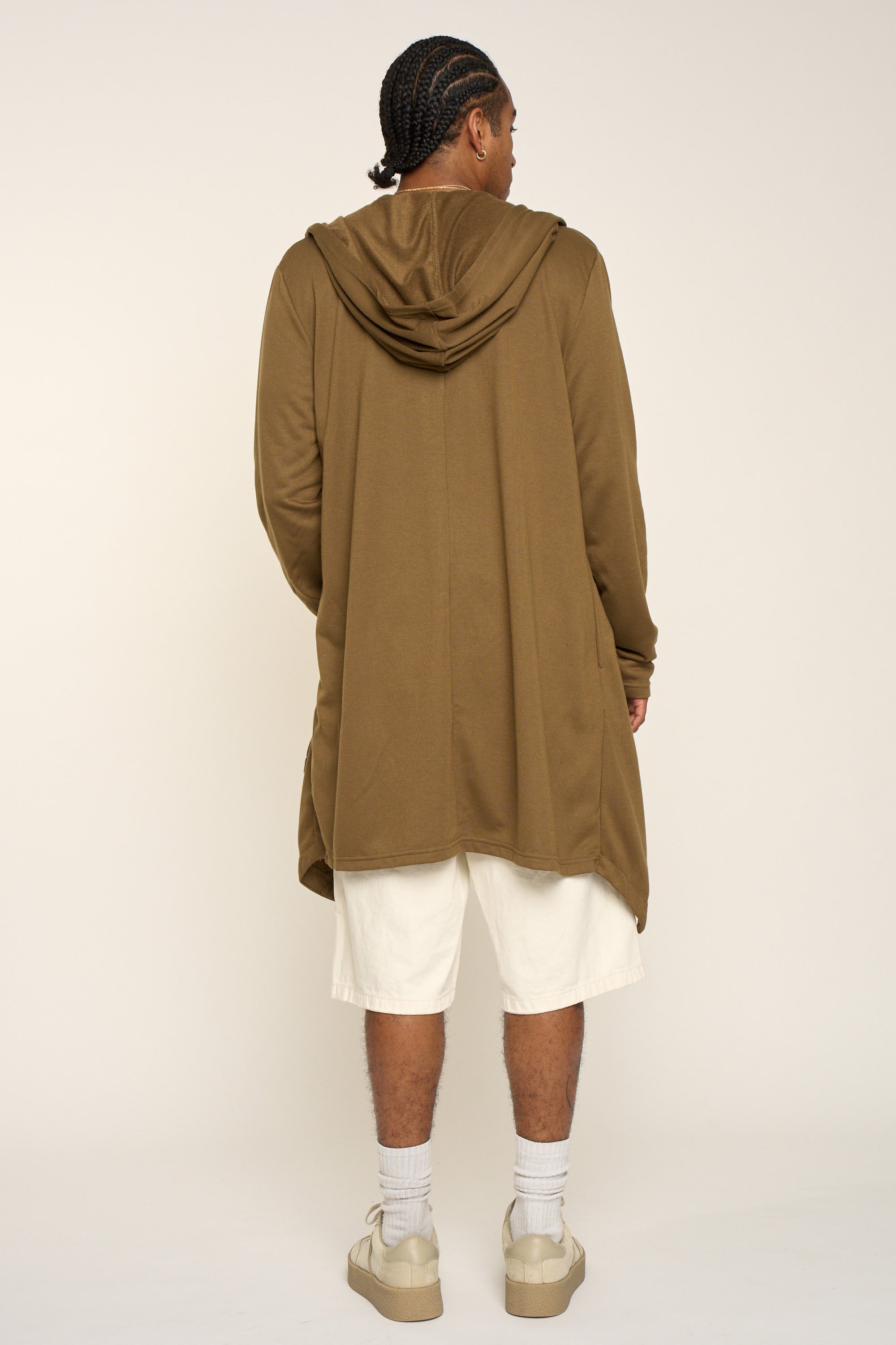 Long Length Drape Cape Cardigan Hoodie