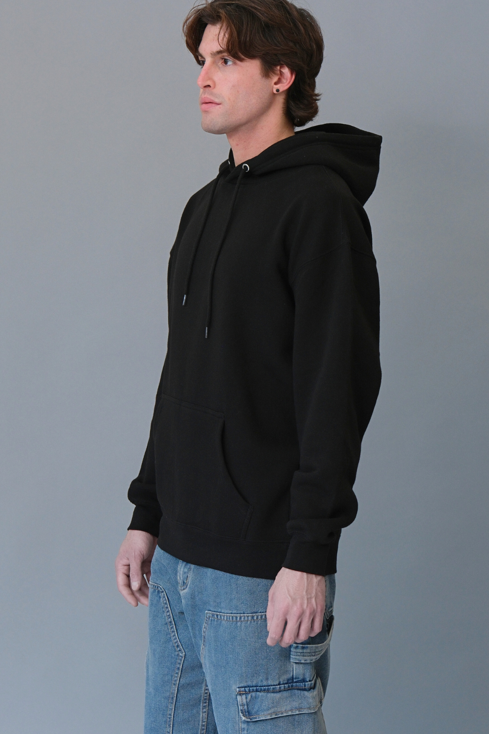 Pullover Hoodie with Metal Eyelets