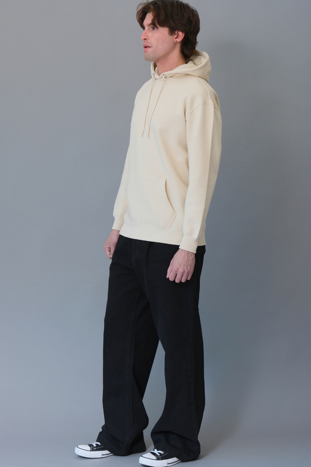 Pullover Hoodie with Metal Eyelets