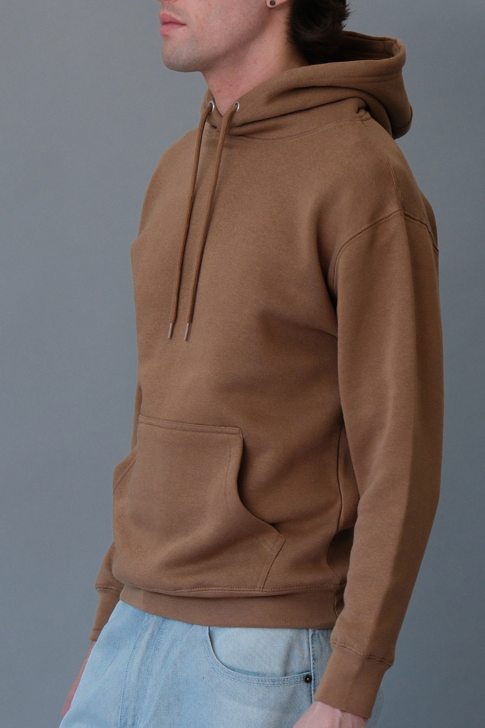 Pullover Hoodie with Metal Eyelets