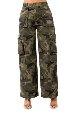 Ladies Cargo Pants - Army Green, Shop Today. Get it Tomorrow!