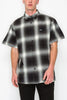 Men's Essential Plaid Short Sleeve Button Up Shirt