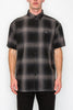 Men's Essential Plaid Short Sleeve Button Up Shirt