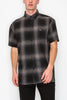 Men's Essential Plaid Short Sleeve Button Up Shirt