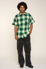 Men's Essential Plaid Short Sleeve Button Up Shirt