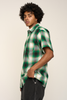 Men's Essential Plaid Short Sleeve Button Up Shirt