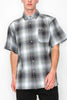 Men's Essential Plaid Short Sleeve Button Up Shirt