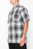 Men's Essential Plaid Short Sleeve Button Up Shirt