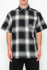 Men's Essential Plaid Short Sleeve Button Up Shirt
