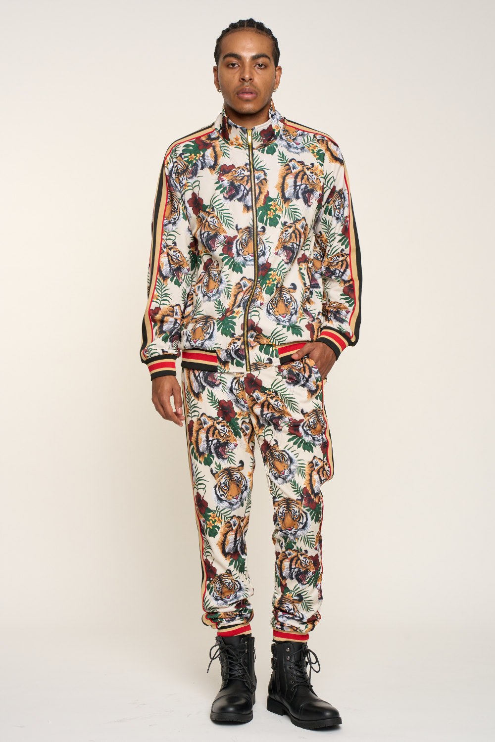 G Striped Tiger Track Suit Set