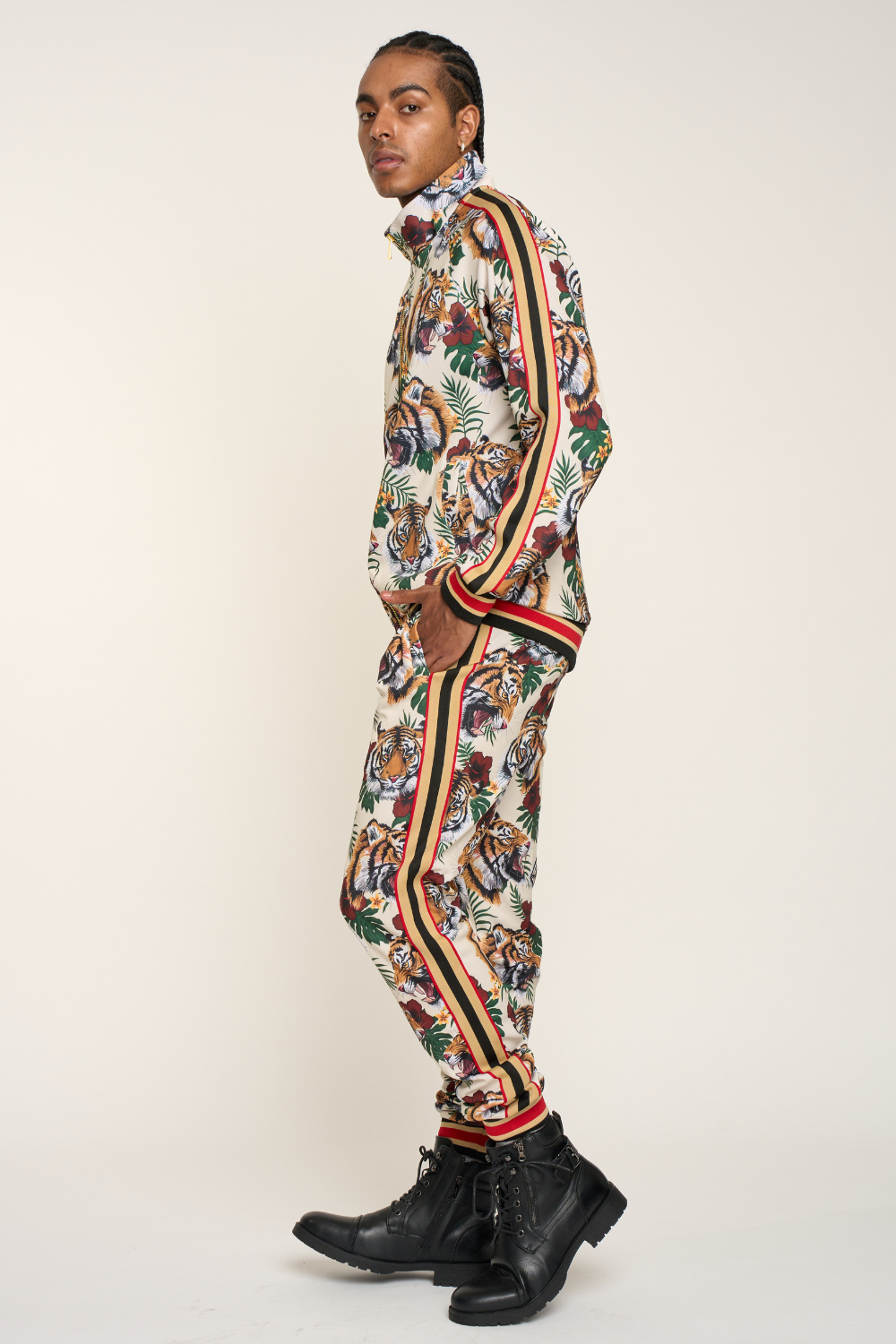 G Striped Tiger Track Suit Set