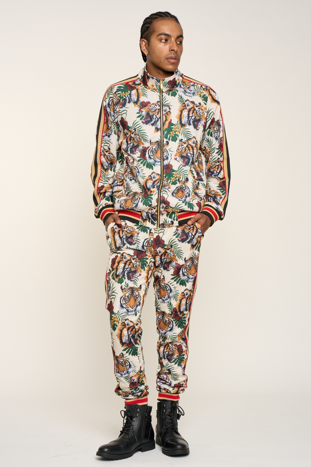 G Striped Tiger Track Suit Set