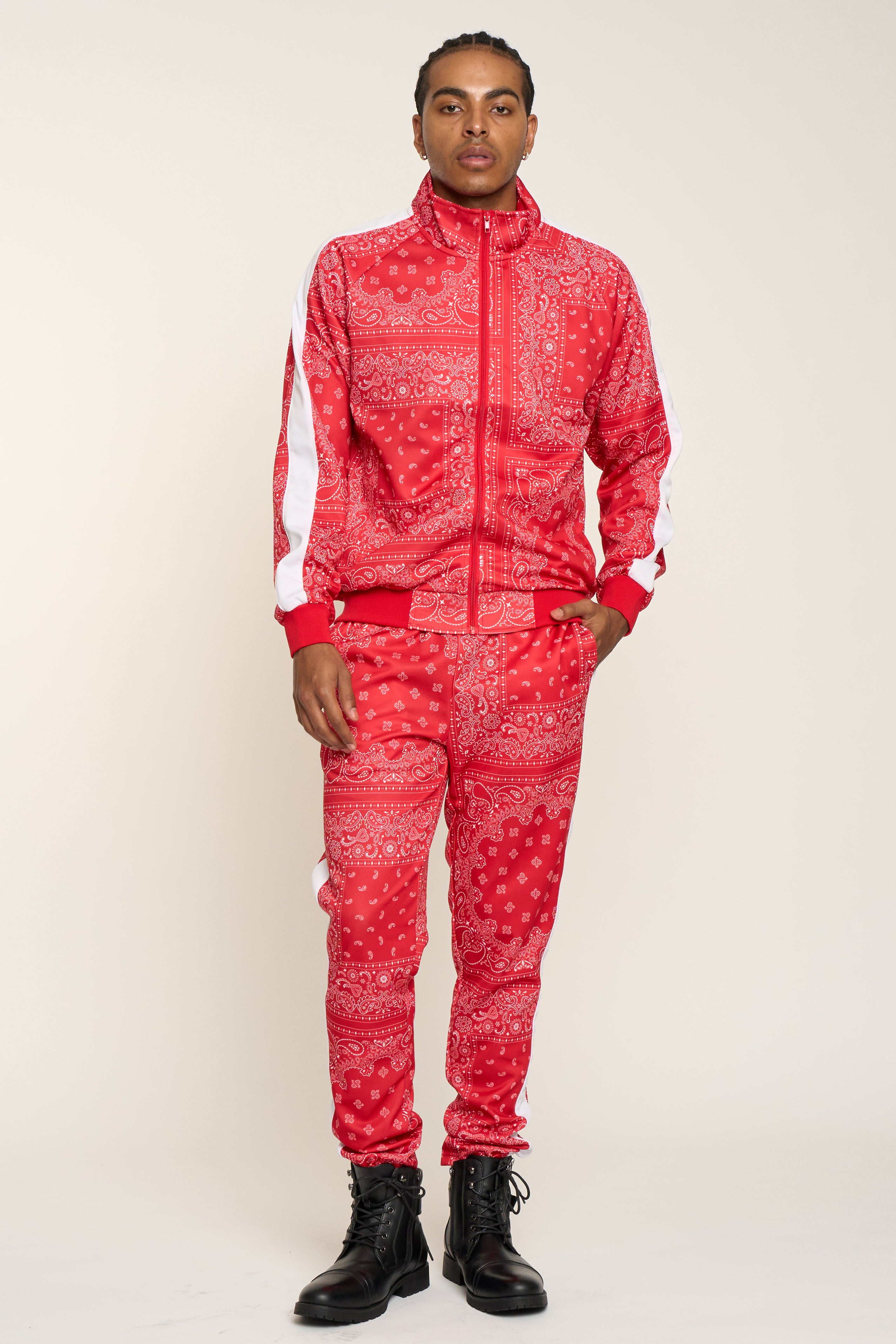 Accented Bandana Track Suit