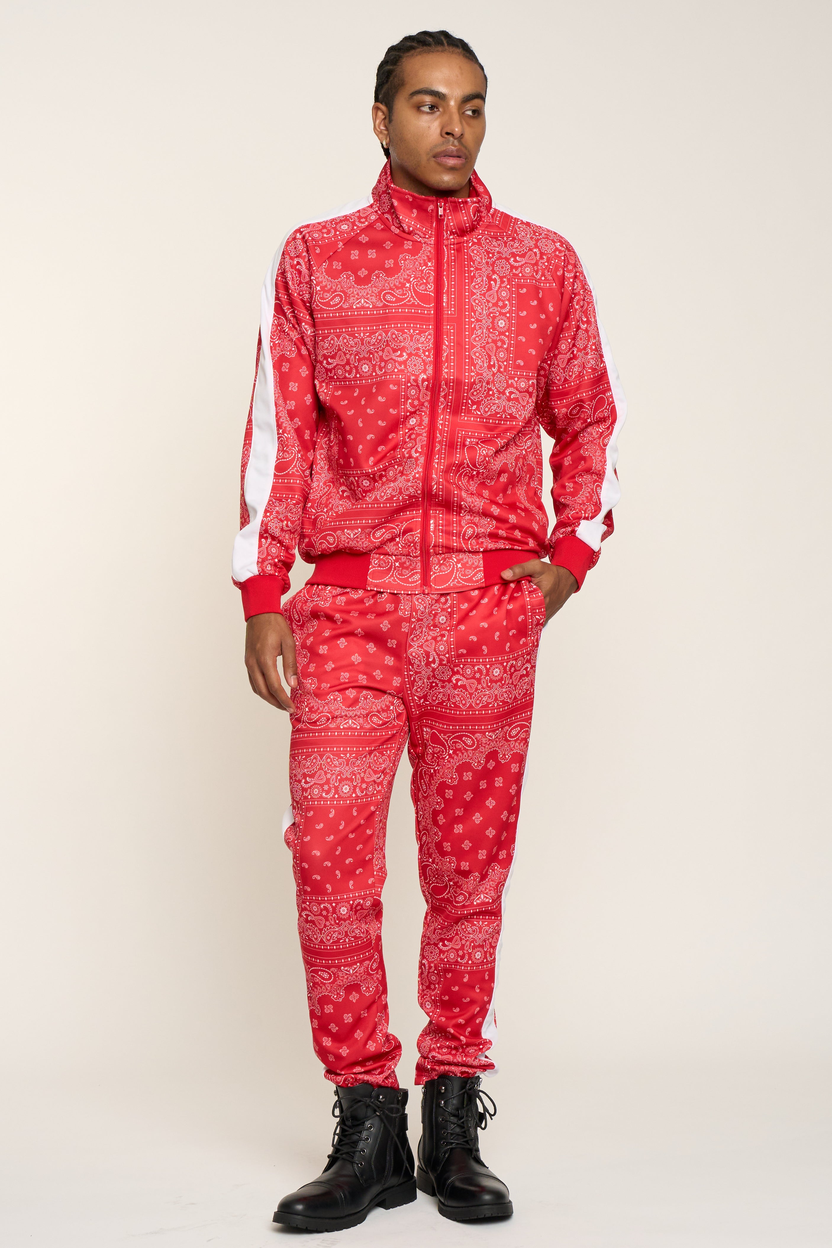 Accented Bandana Track Suit