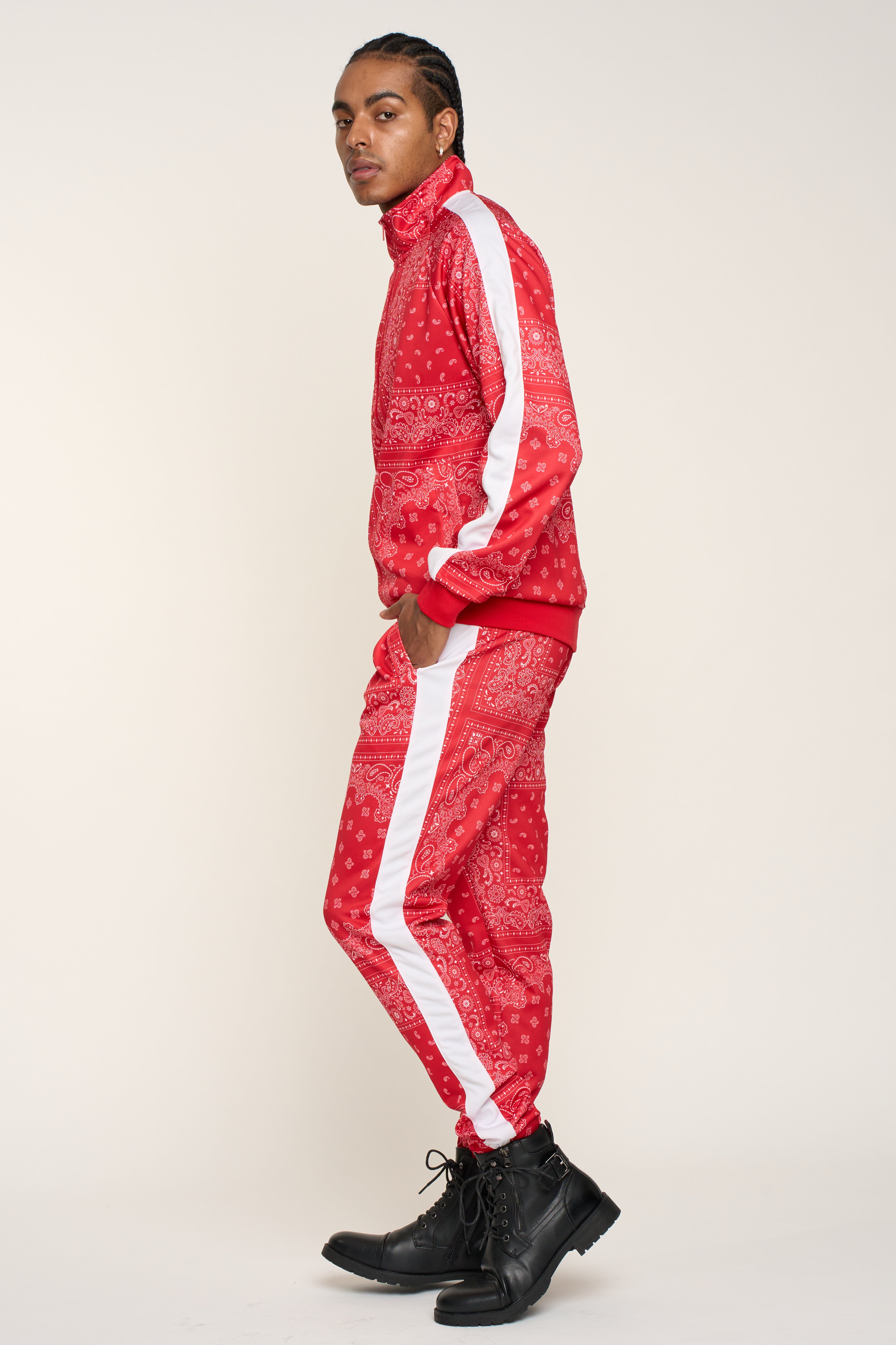 Accented Bandana Track Suit