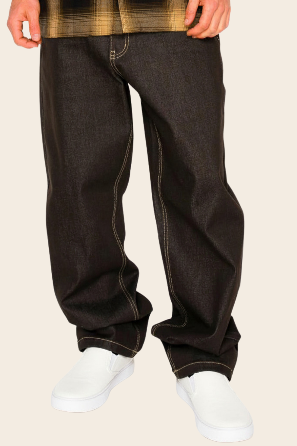 Raw Baggy Denim Jeans