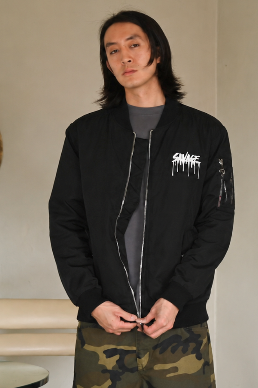Oversize Savage Bomber Jacket Victorious