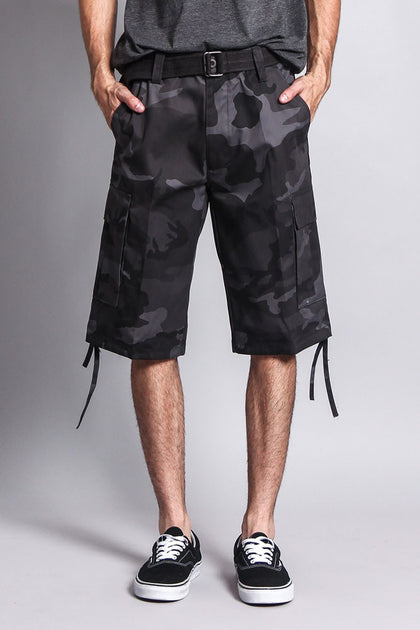 Belted Camo Cargo Shorts (Big Sizes) – G-Style USA