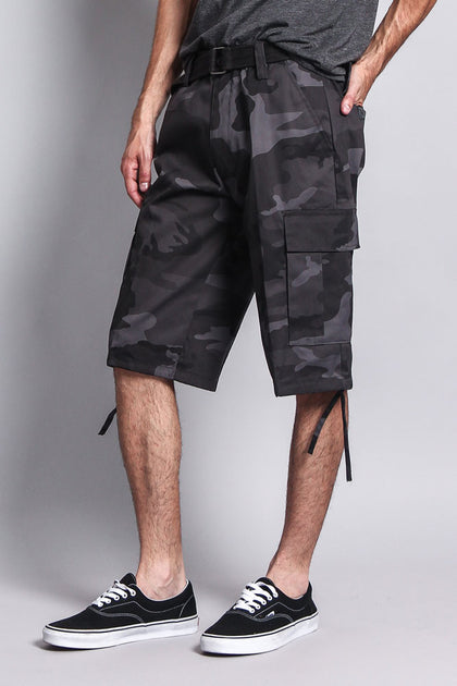 Belted Camo Cargo Shorts (Big Sizes) – G-Style USA