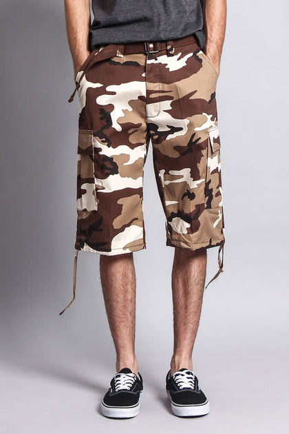 Belted Camo Cargo Shorts (Big Sizes) – G-Style USA