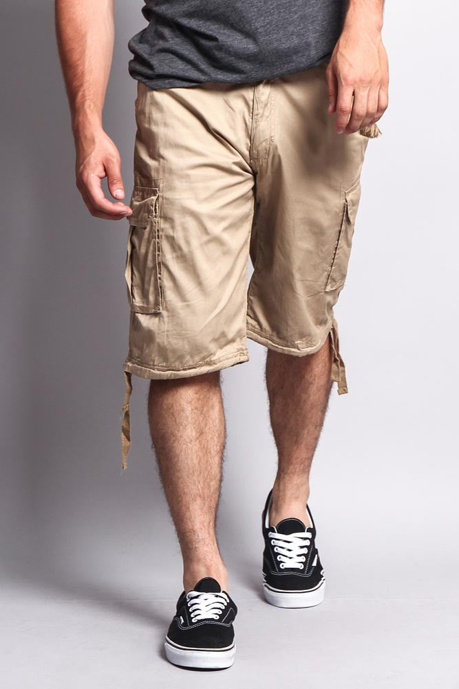 FLINT ripstop twill belt cargo shorts - GOTS/Vegan - Black Jet