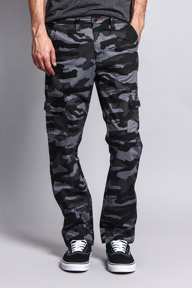 Mens fashion wrangler camo cargo pants