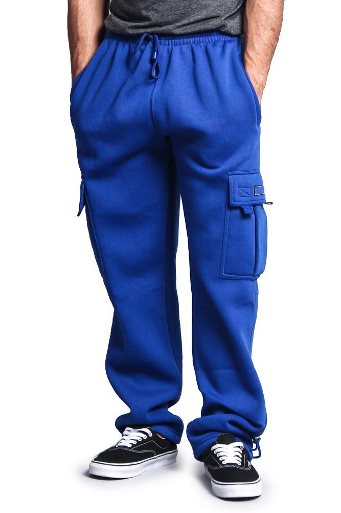 Men's Solid Fleece Cargo Pants GStyle USA