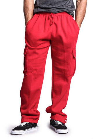 Men's Solid Fleece Cargo Pants – G-Style USA