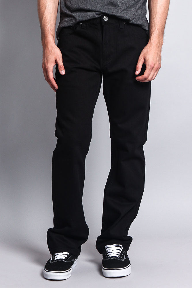 Shiny black jeans orders mens