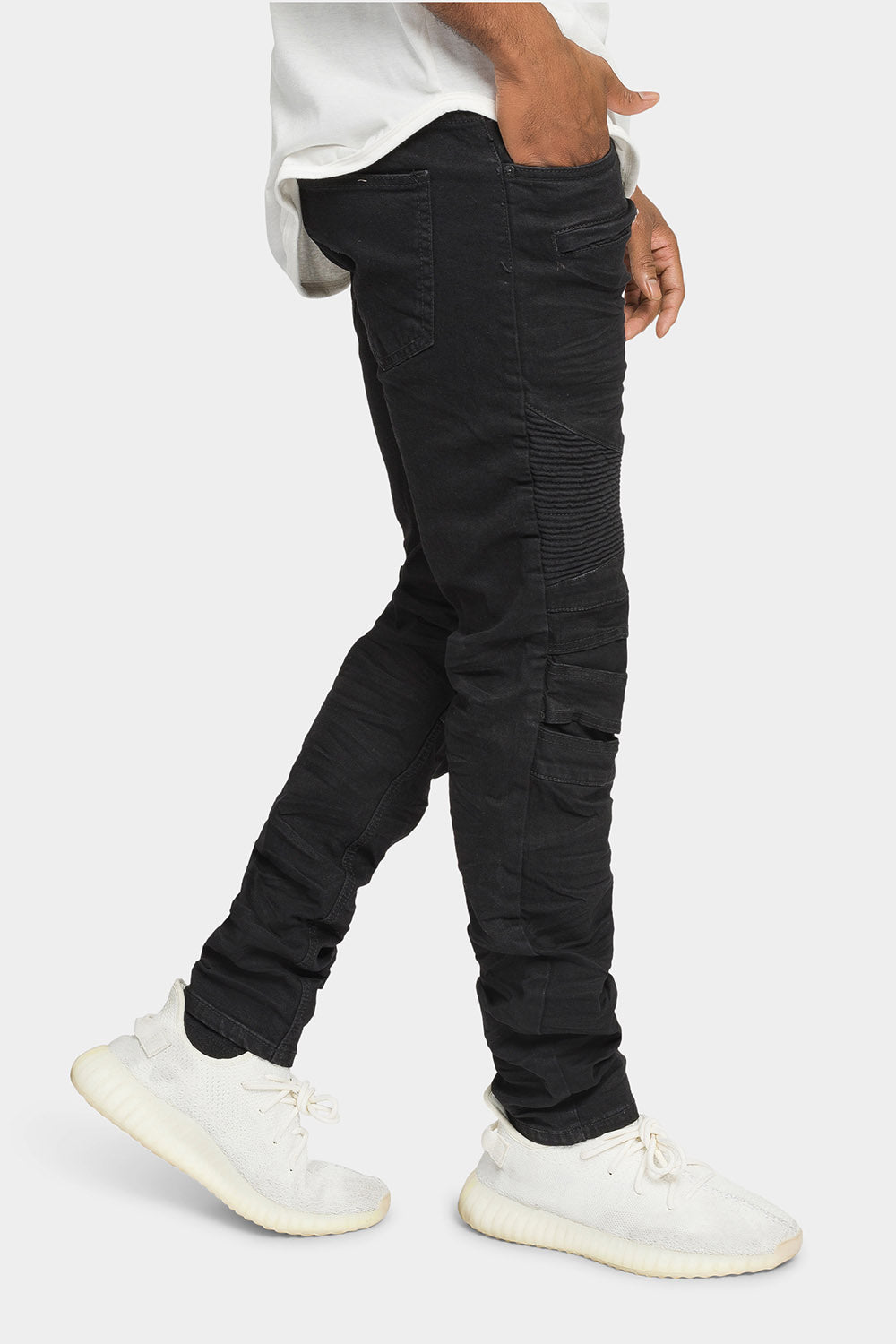 Creased Biker Denim Jeans – G-Style USA