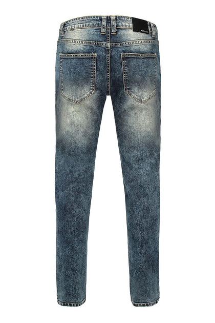 Patchwork Raw Hem Denim Jeans – G-Style USA