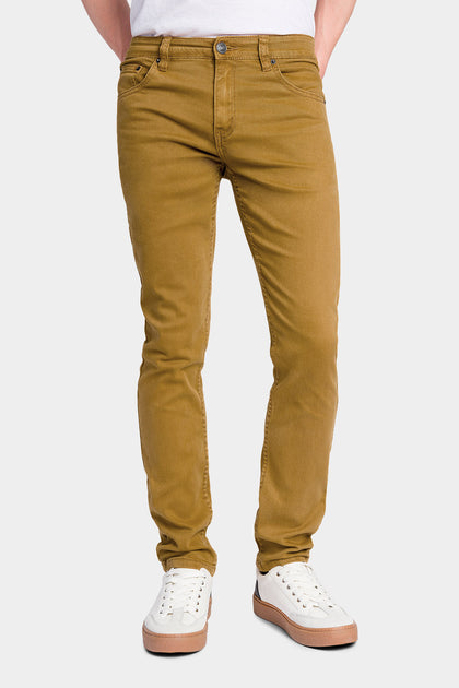 Men's Essential Skinny Fit Colored Jeans (Dark Wheat) – G-Style USA