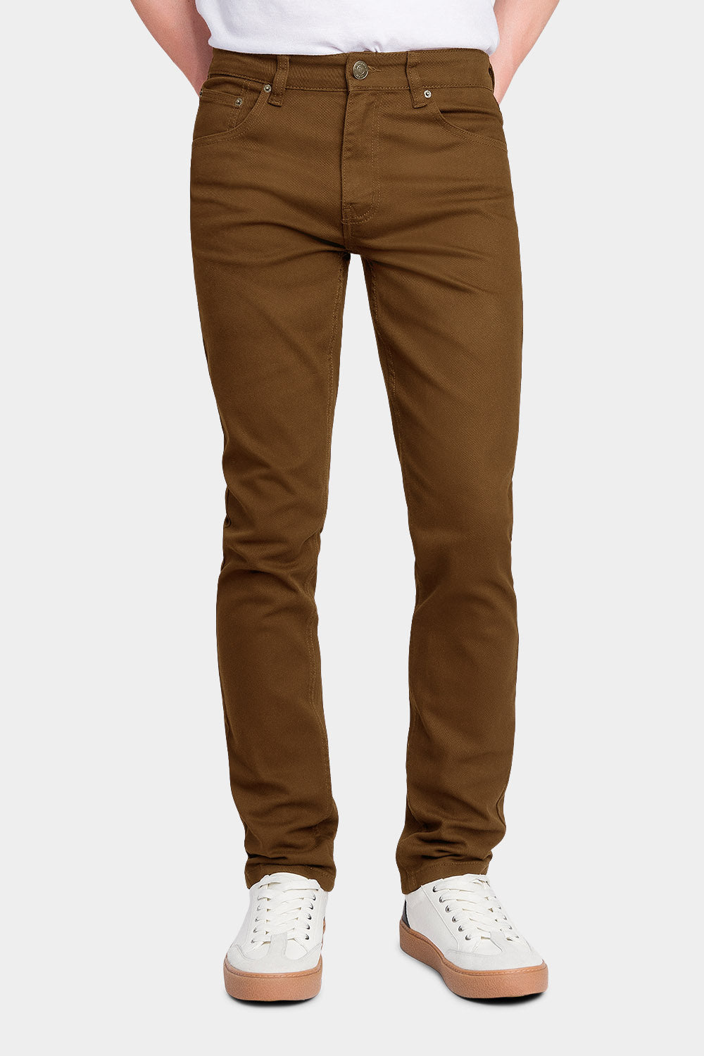 Men's Essential Skinny Fit Colored Jeans (Mocha) – G-Style USA