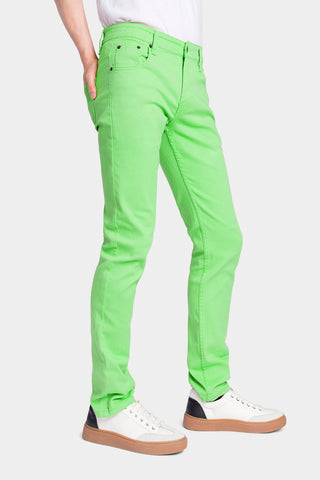 Men's Essential Skinny Fit Colored Jeans (Neon Green) – G-Style USA
