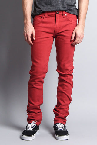 Men's Essential Skinny Fit Colored Jeans (Picante) – G-Style USA