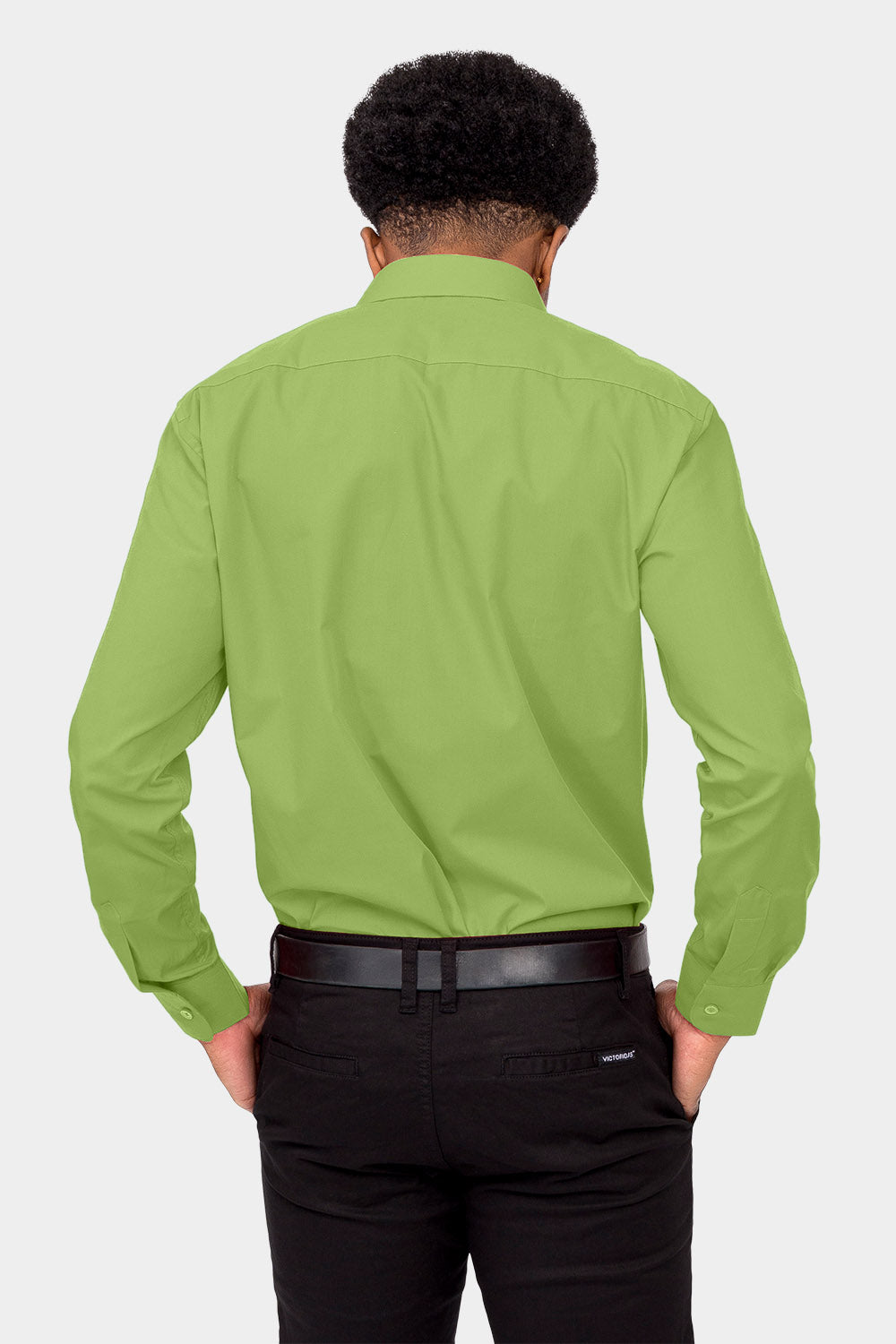 Men's Basic Solid Color Button Up Dress Shirt (Apple Green) Apple Green / 5X-Large/21-21.5 Neck/36-37 Sleeve Men's Basic Solid Color Button Up Dress Shirt (Apple Green) Apple Green / 5X-Large/21-21.5 Neck/36-37 Sleeve