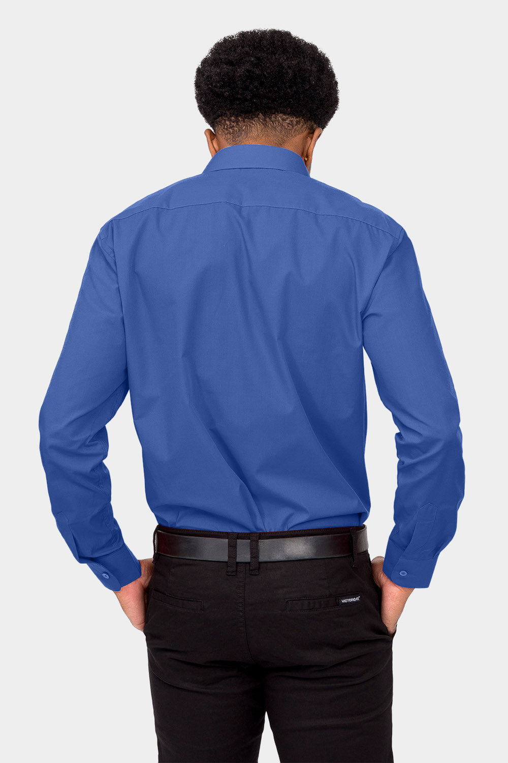french blue button down dress shirt Men's Regular Fit Light Blue French Cuff Dress Shirt