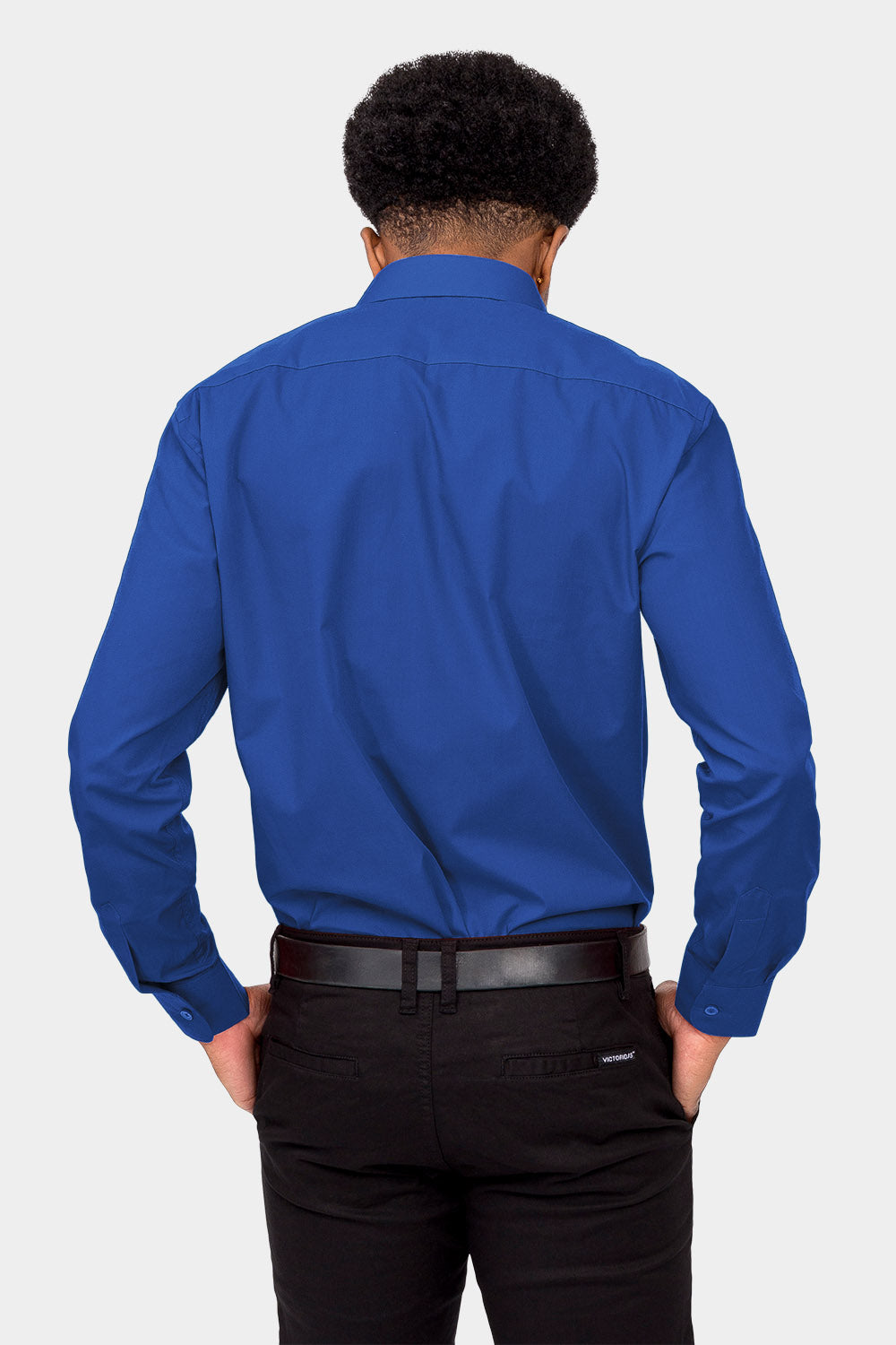 Men's Basic Solid Color Button Up Dress Shirt (Royal Blue), Royal Blue / 2X-Large/18-18.5 Neck/36-37 Sleeve Men's Basic Solid Color Button Up Dress Shirt (Royal Blue), Royal Blue / 2X-Large/18-18.5 Neck/36-37 Sleeve