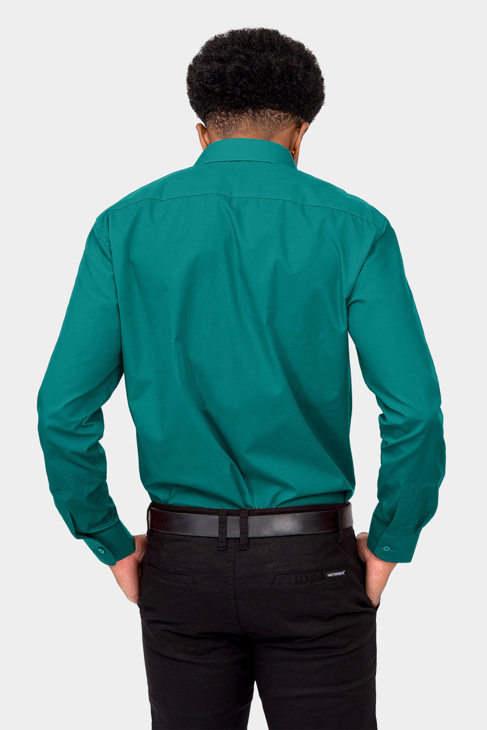 mens dress shirt teal Men's Basic Solid Color Button Up Dress Shirt (Teal), Teal / 3X-Large/19-19.5 Neck/36-37 Sleeve
