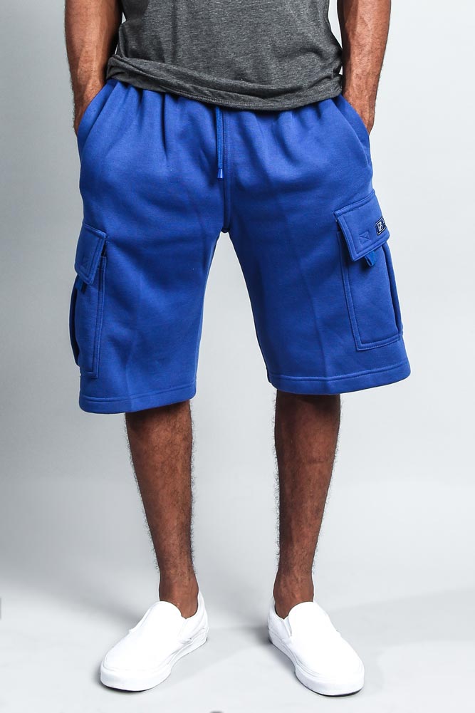 Men's Solid Fleece Heavyweight Cargo Shorts – G-Style USA