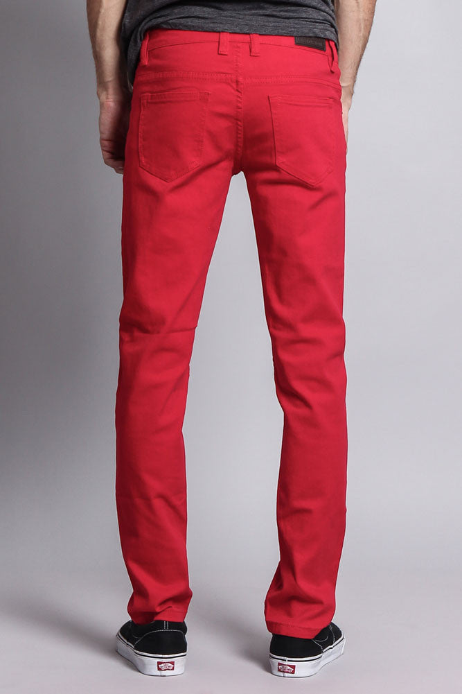 Men's Slim Fit Colored Jeans (Red) GStyle USA