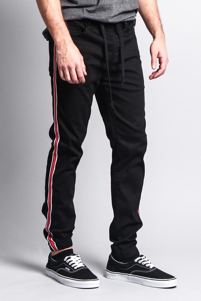 Men's Track Style Side Striped Joggers – G-Style USA