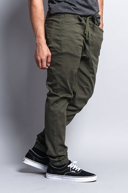 Men's Jogger Twill Pants (Olive) – G-Style USA