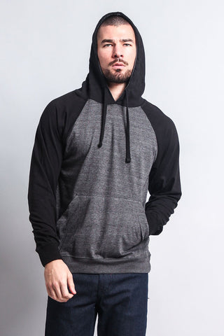 Lightweight Contrast Raglan Sleeve Pullover Hoodie – G-Style USA