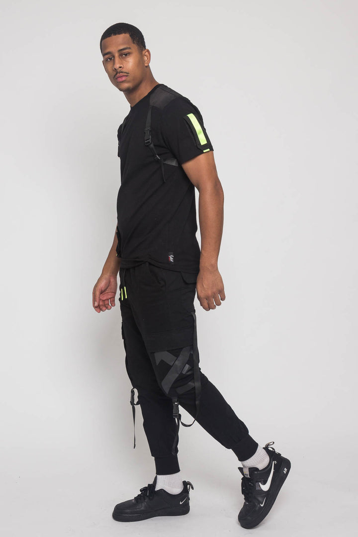 Techlinked Shirt Buckled T-Shirt and Jogger Techwear Set