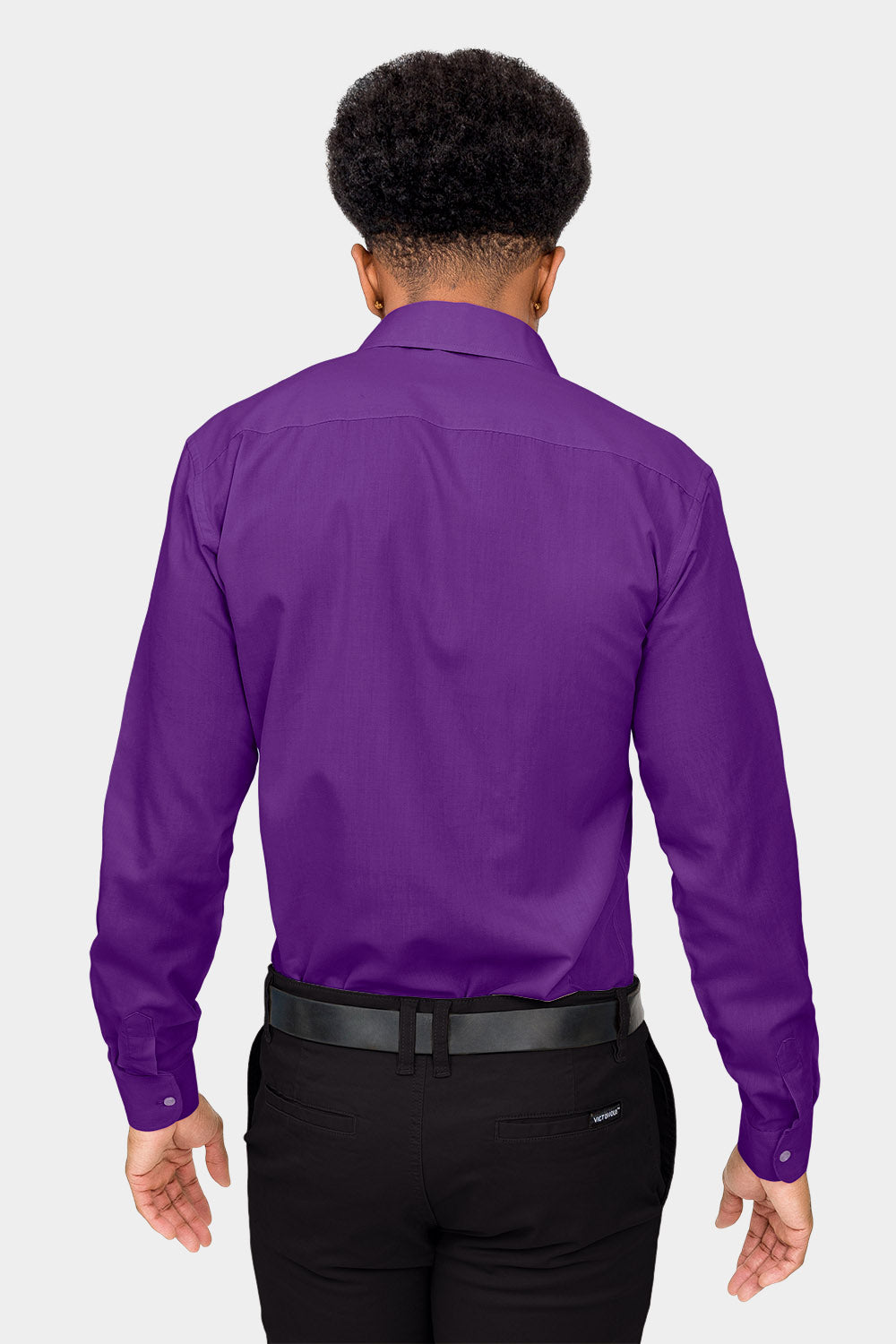 purple dress shirt for men Light professional appearance Joseph Abboud Modern Fit Solid